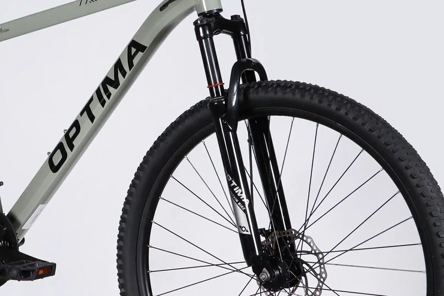 Велосипед AL 29" Optima . DD FR рама-19" сірий з зеленим 2026 (в мішку) OPS-OP-29-094 фото