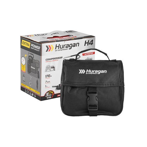 Автомобільний компресор HURAGAN 12В, 7 Атм, 37 л/хв (H0400) H0400 фото