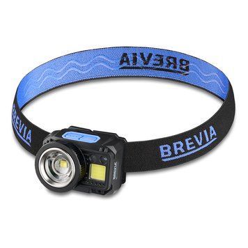 Ліхтар налобний BREVIA 500Lm, 3W CREE XPG + COB, 1200mAh/3xAAA, Zoom, Sensor White/Red 14400ERBX1 фото