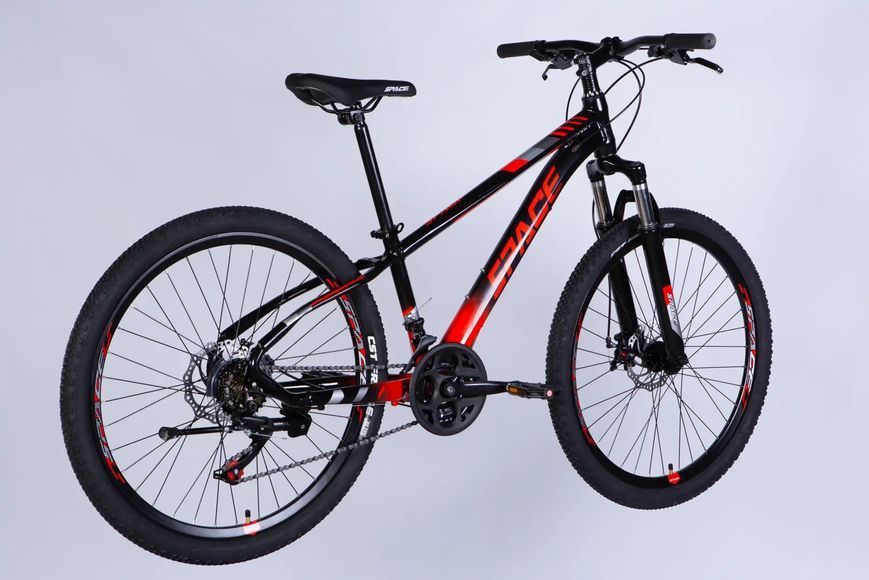 Велосипед AL 26" SPACE MERCURY DD FR рама-13" чорно-червоний 2026 OPS-SP-26-084 фото