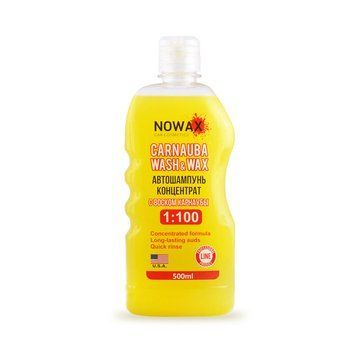 Автошампунь Nowax Carnauba Wash & Wax концентрат, карнаубский воск, 0,5 л (NX00510) NX00510 фото
